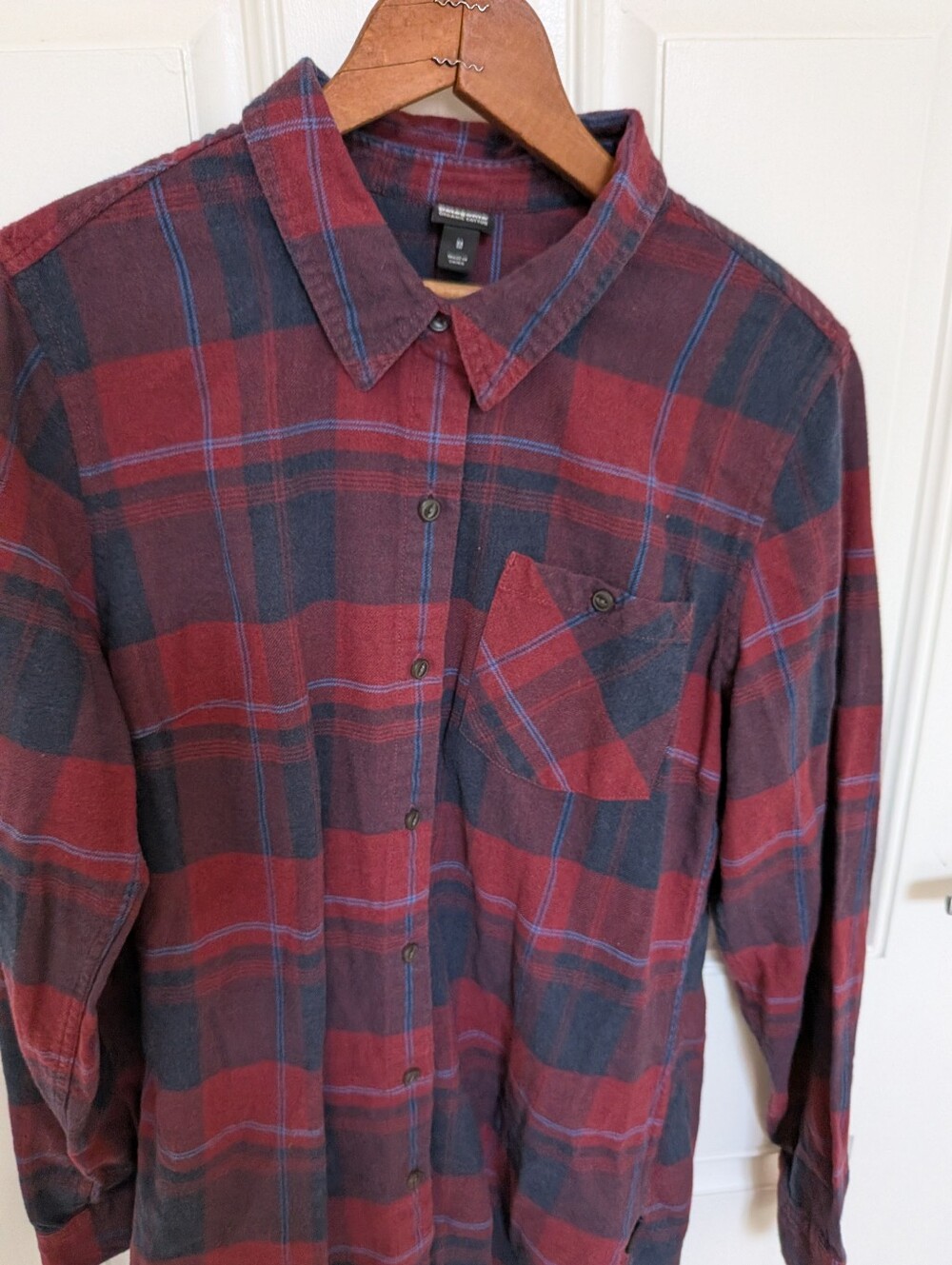 Patagonia Organic Cotton Plaid Long Sleeve Flannel Shirt Size M